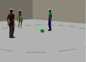 Screenshot of the Prototype Implementation with Users Participating in a Thematic Discussion
