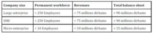 Criteria Defined by Bank Al-Maghrib and Professional Group of Banks in Morocco 